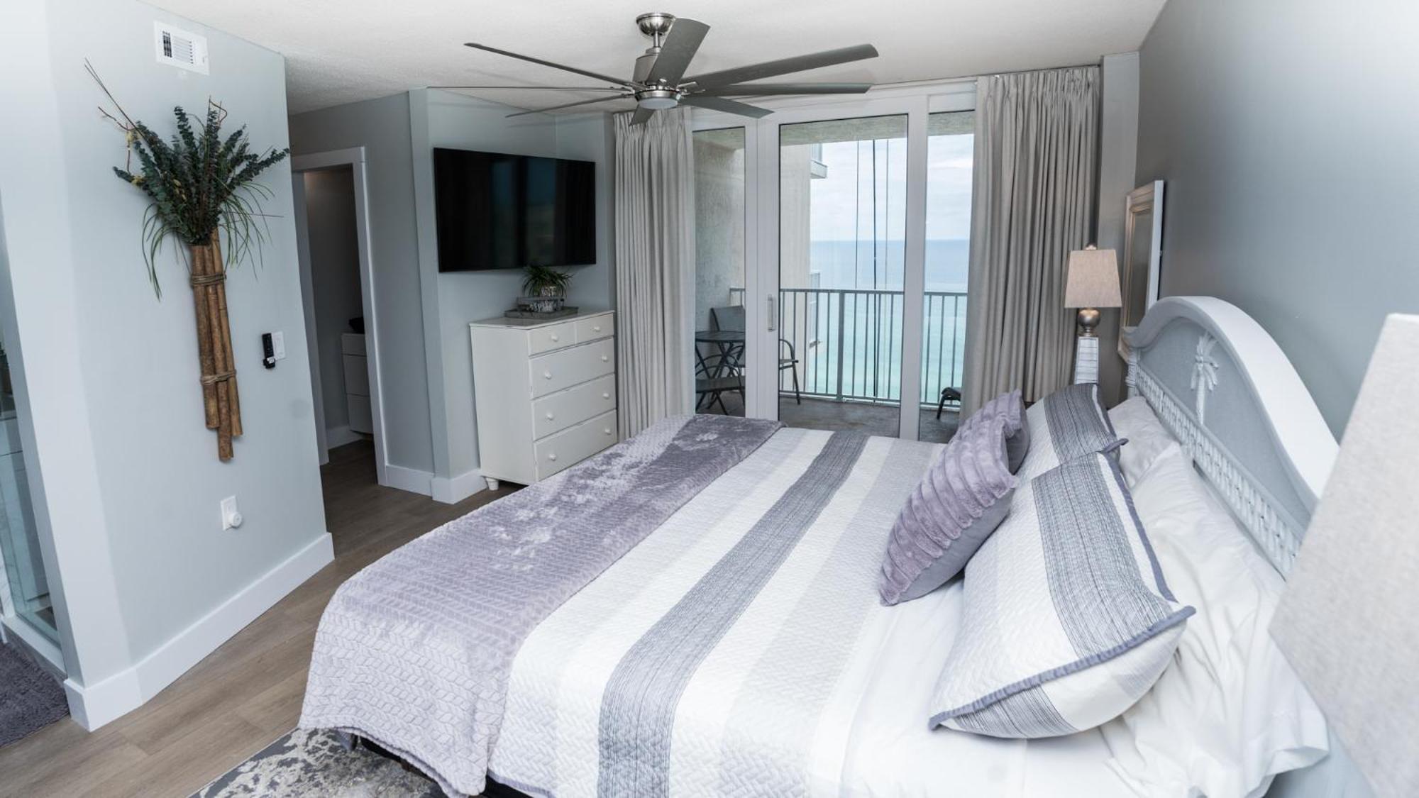 New Rental - 3Br 3Ba Corner Beachfront - 2024 Remodel - 3 Pools, Tiki Hut, Gym, Tennis Panama City Beach Eksteriør billede