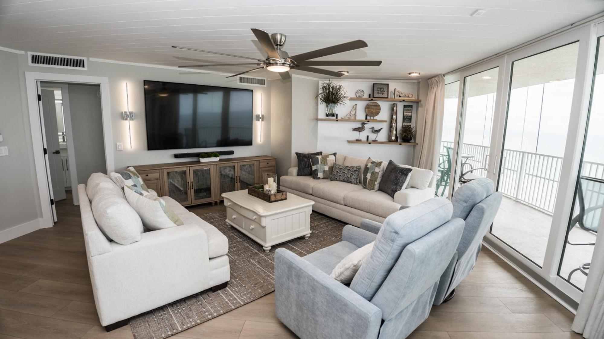 New Rental - 3Br 3Ba Corner Beachfront - 2024 Remodel - 3 Pools, Tiki Hut, Gym, Tennis Panama City Beach Eksteriør billede