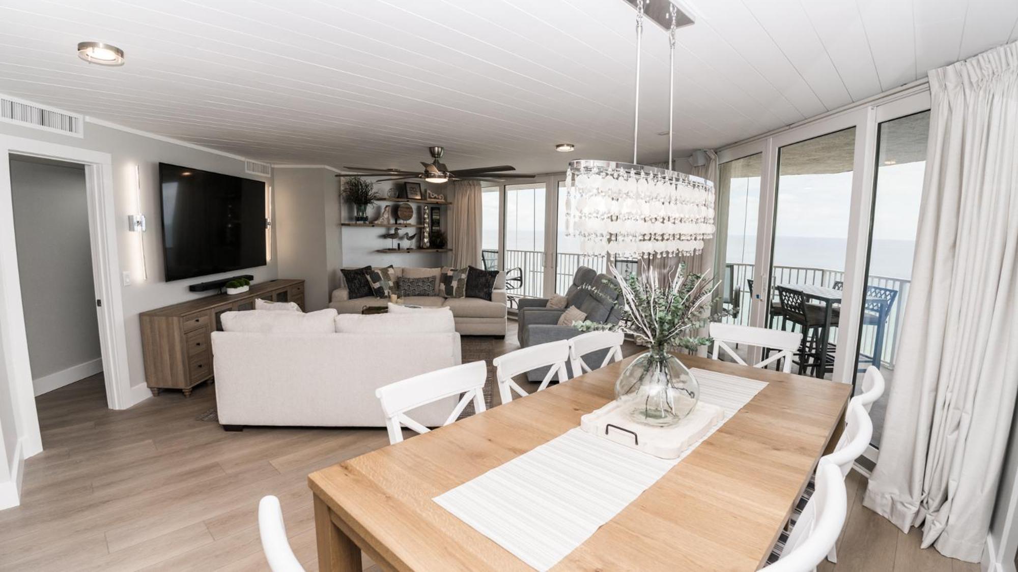 New Rental - 3Br 3Ba Corner Beachfront - 2024 Remodel - 3 Pools, Tiki Hut, Gym, Tennis Panama City Beach Eksteriør billede